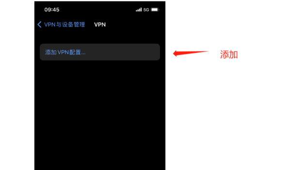 添加VPN配置并选择L2TP协议