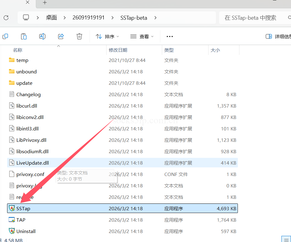 SSTap-beta 程序文件
